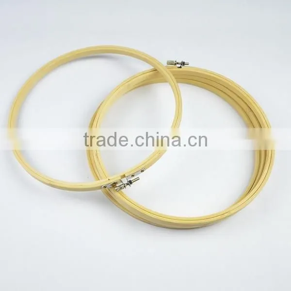 New products high quantity circle round natural bamboo embroidery hoop for diy kit made in china