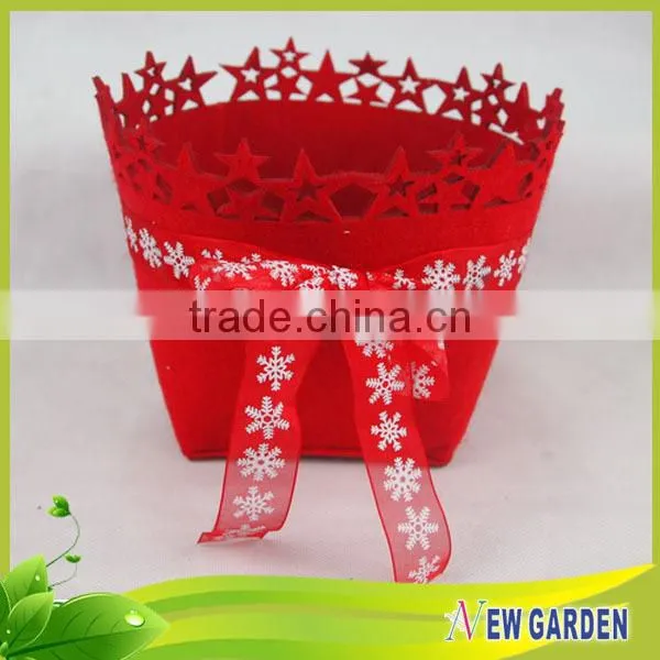 Hand Made Beautiful Fany Artificial Flower Basket Decoration
