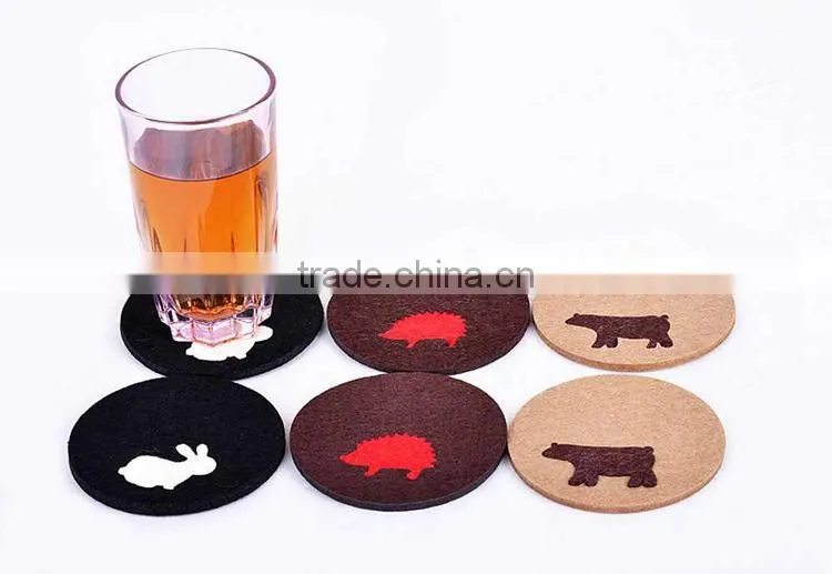 cat shaped cup coaster