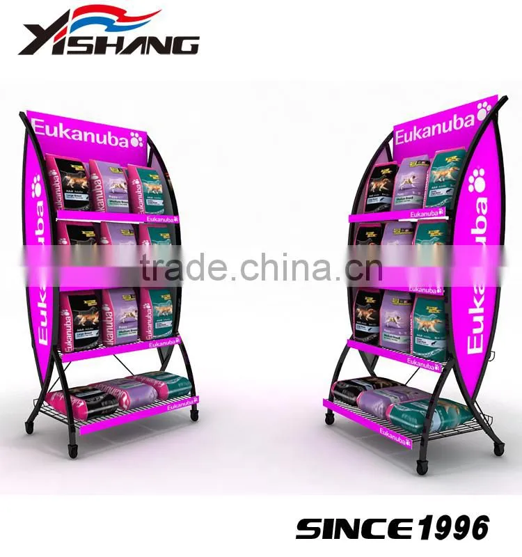Supermarket branding cardboard dried fruit display stand