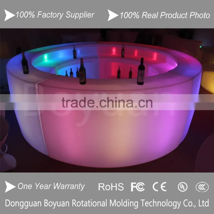 Outdoor Weatherproof Rechargeable Glowing Color LED bar furniture