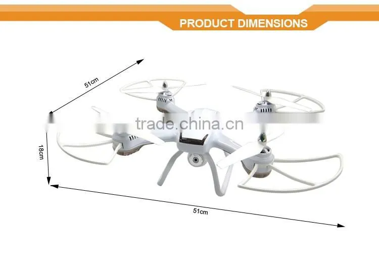 Skytech TK109H 2.4G 4CH 51CM large professional WIFI FPV drone with 0.3MP Camera RC led quad copter