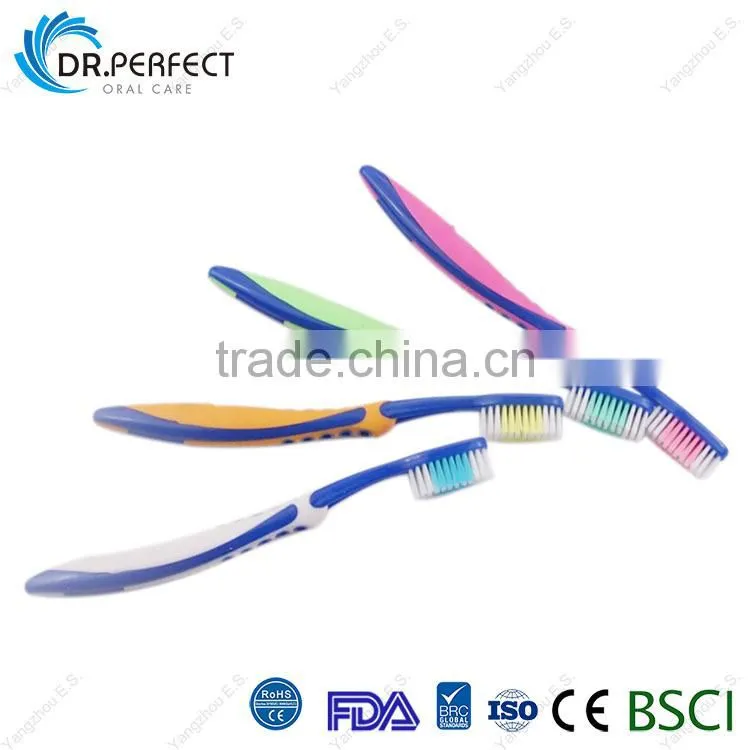 Adult Toothbrush Soft Rubber Handle Oral Care Toothbrush