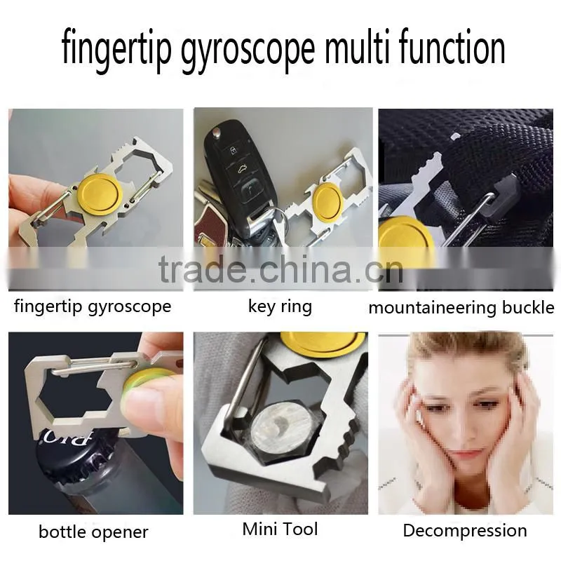 fingertip gyroscope multi function EDC hand spinner rotator fidget focus toy reduce stress decompression corkscrew mobile