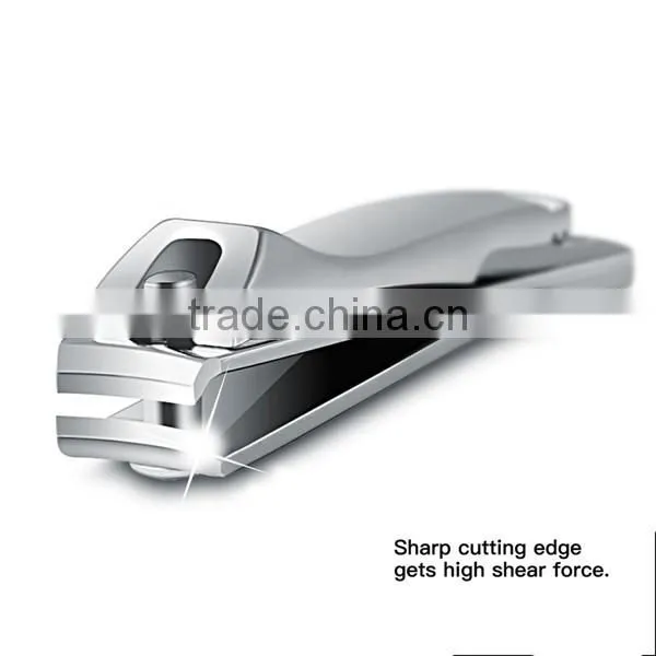 TOPCOM Perfect for Men & Women Nail Clippers 2 PCs Nail Cutter Set Sharpest Stainless Steel Fingernail + Toenail Set