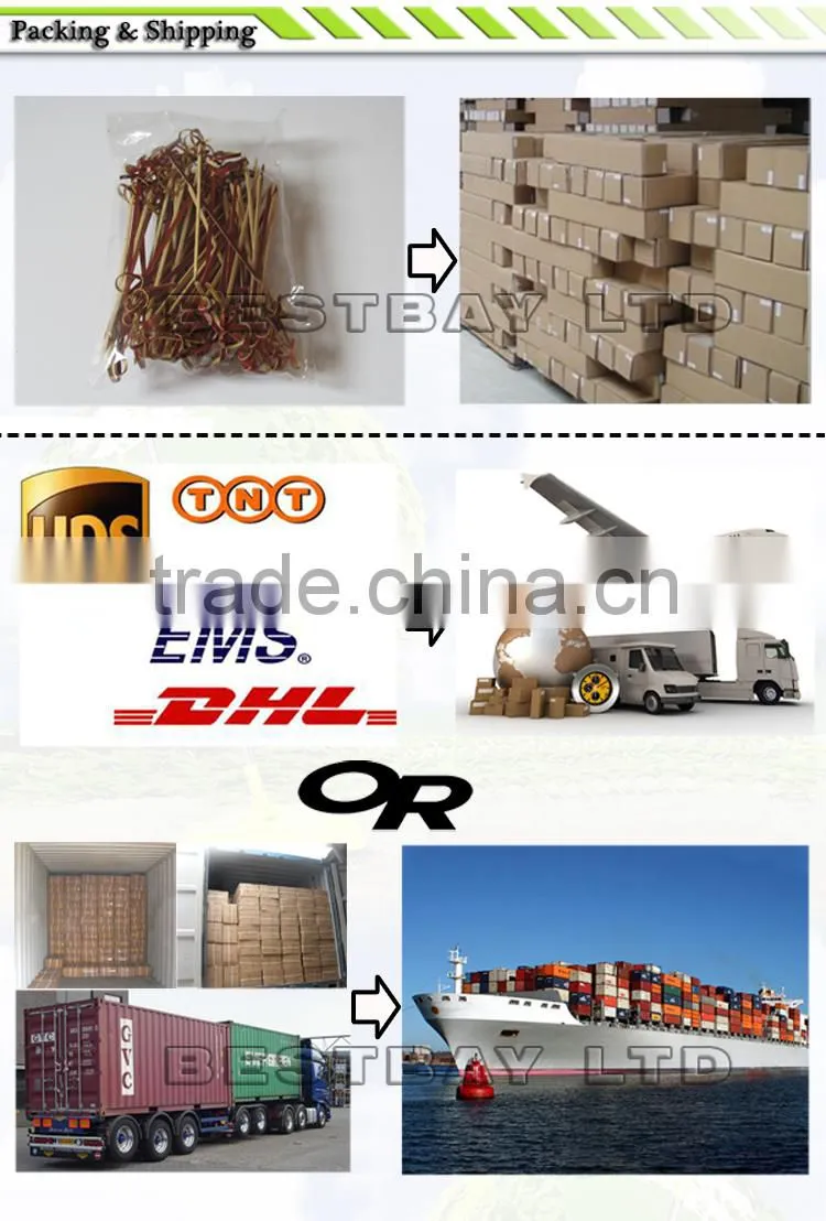 Factory discount price wholesale bamboo knot skewers,bamboo skewers