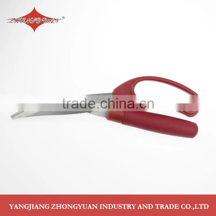 9 inches Stainless steel chicken bone scissors professional poultry shears with soft handle