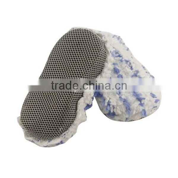 2017 microfiber chenille wash pad/chenille wash sponge/microfiber sponge