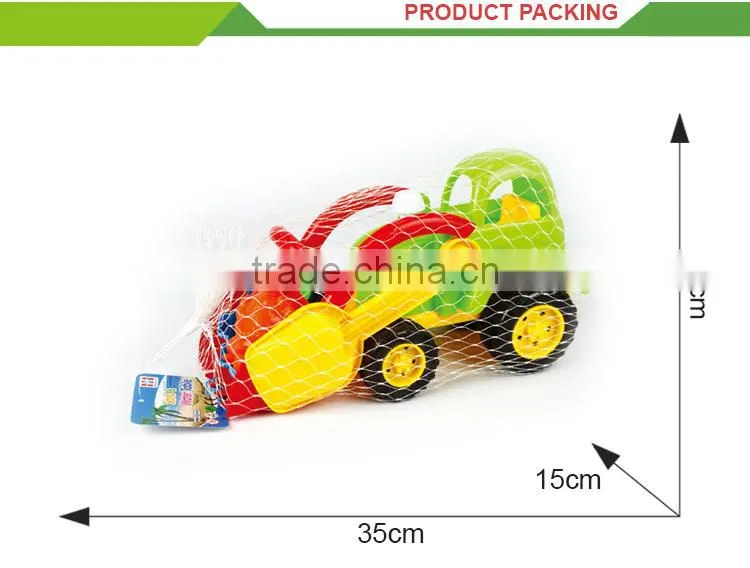 Best selling outdoor sand car plastic beach toy set
