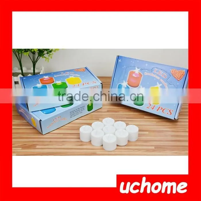 UCHOME LED Electronic Candle Light Colorful Flash Candle Light Romantic Colorful Small Night Light Wedding Candles