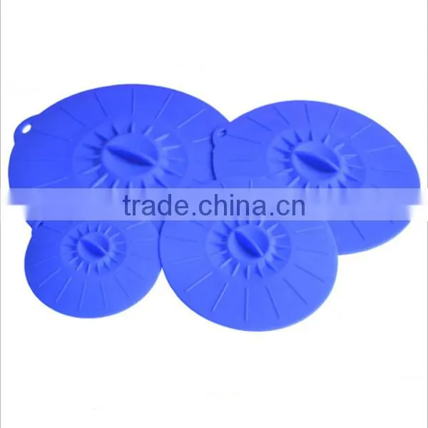 LFGB Approved custom logo silicone glass lid for cooking tools