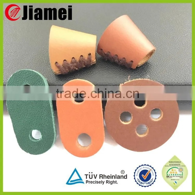 OEM Hole cord lock stoppers leather cord stoppers colored pu stopper