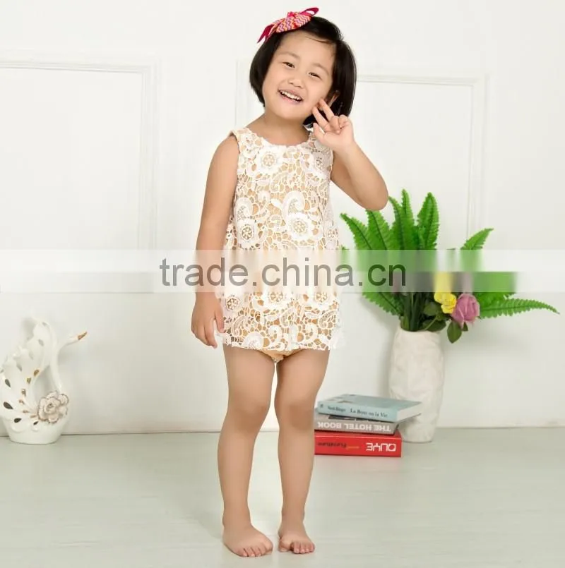 High quality baby girl 2pcs set,100%cotton 2pcs lace set for infant girls
