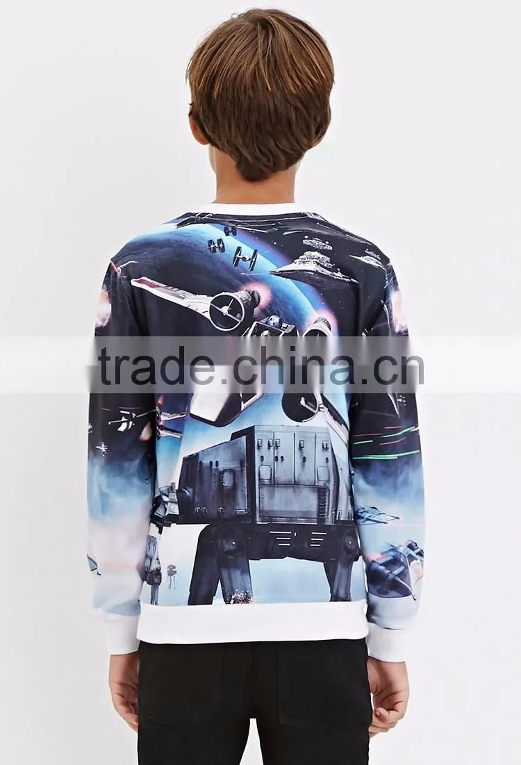 2016 best sell full digital printing kids hoodies for boy