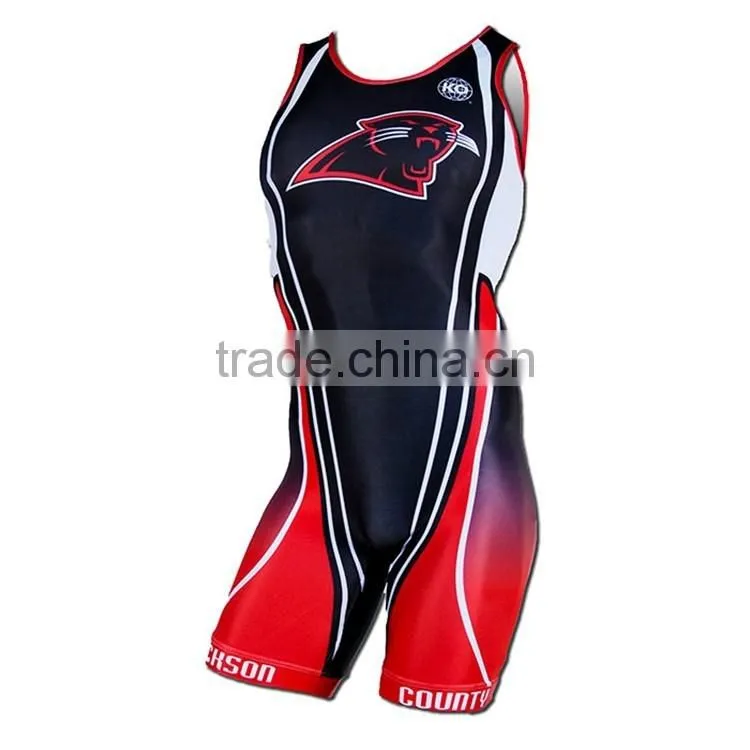 2016 Customized Professional Wrestling Singlet/Sportswear/runing shirt