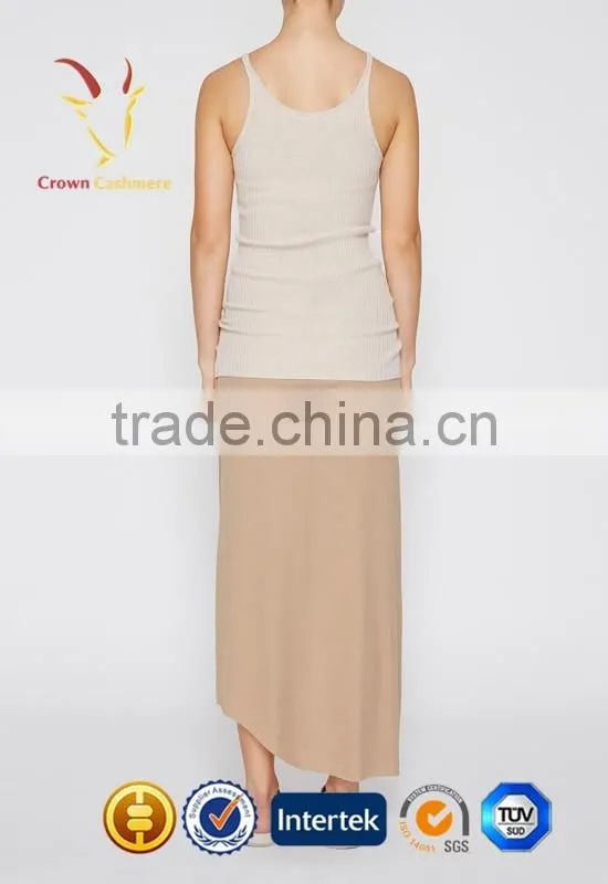 Ladies Sleeveless Knit Cashmere Pullover Sweater