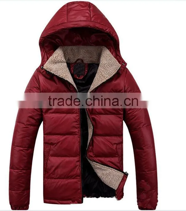 New Arrival outdoor sportswear waterproof winter men's down jacket with hood