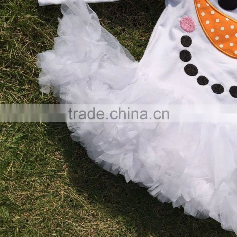 baby clothes winter boutique smiling face baby rompers white tutu dress long-sleeve girls matching necklace and bow jump suits
