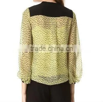 2013 summer transparent girls blouse designs