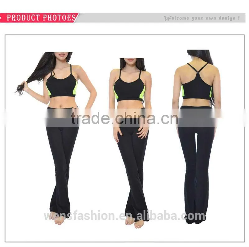 Girls Black Yoga suit exercise/ girls wholesale boutique clothing