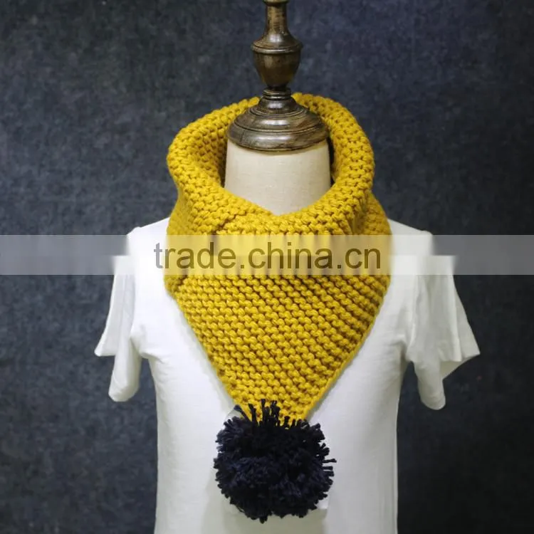 Fashion lovely all Acrylic soft comfortable small kitting children neckerchief