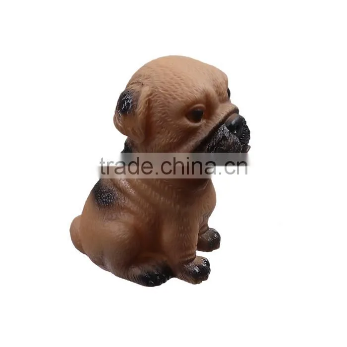 Vinyl Giggle Ball Training Chew Sound Activity Squeaky Toy Dog Animal Brown