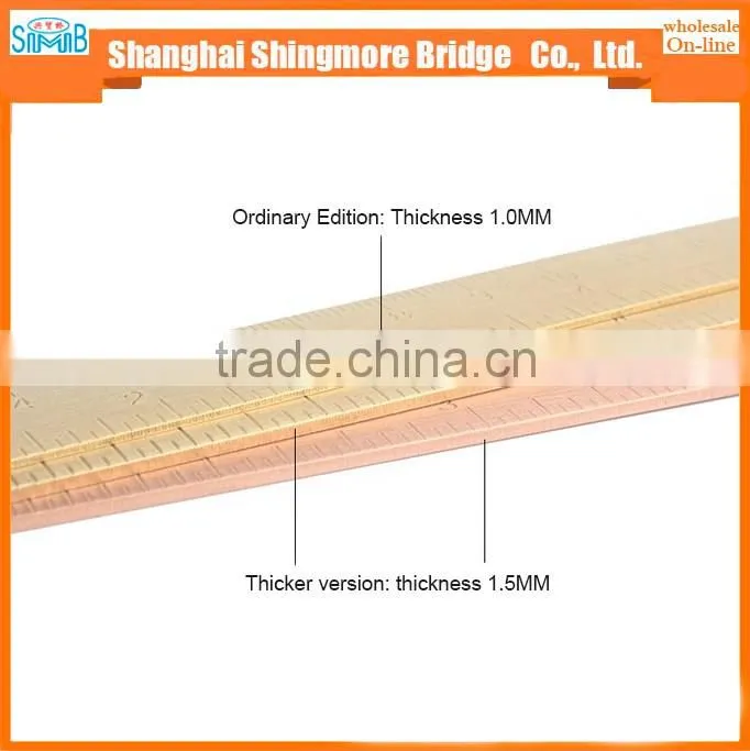 2017 alibaba china hot sales high standard 15cm brass ruler for promotion