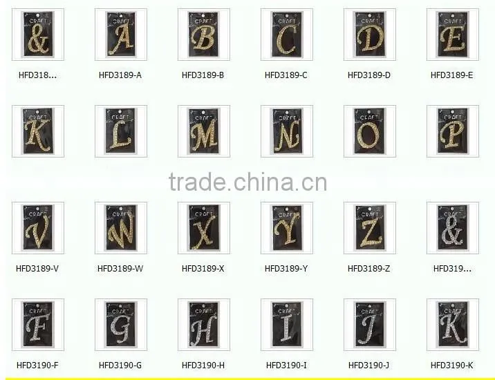 Fashion iron on letters wholesale for t shirt high quality