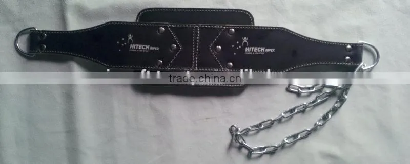 CUSTOM Weight Lifting Dip Belts, Leather Dip Belt, Power Dip Belt