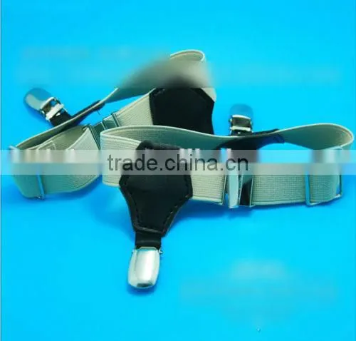 New 1 Pair Suspender Double Grip Clip Men's Sock Garters Adjustable Elastic