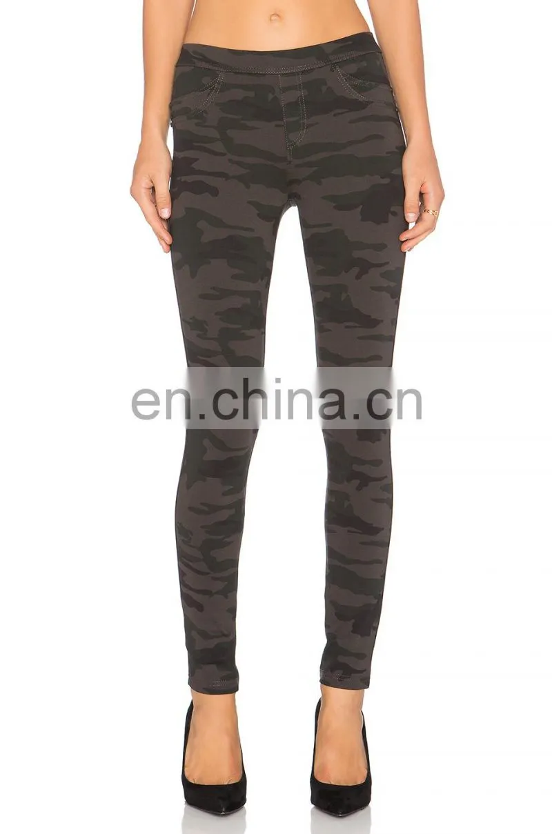 Casual Camo Shorts with Fake Pocket Custom Sublimation Leggings