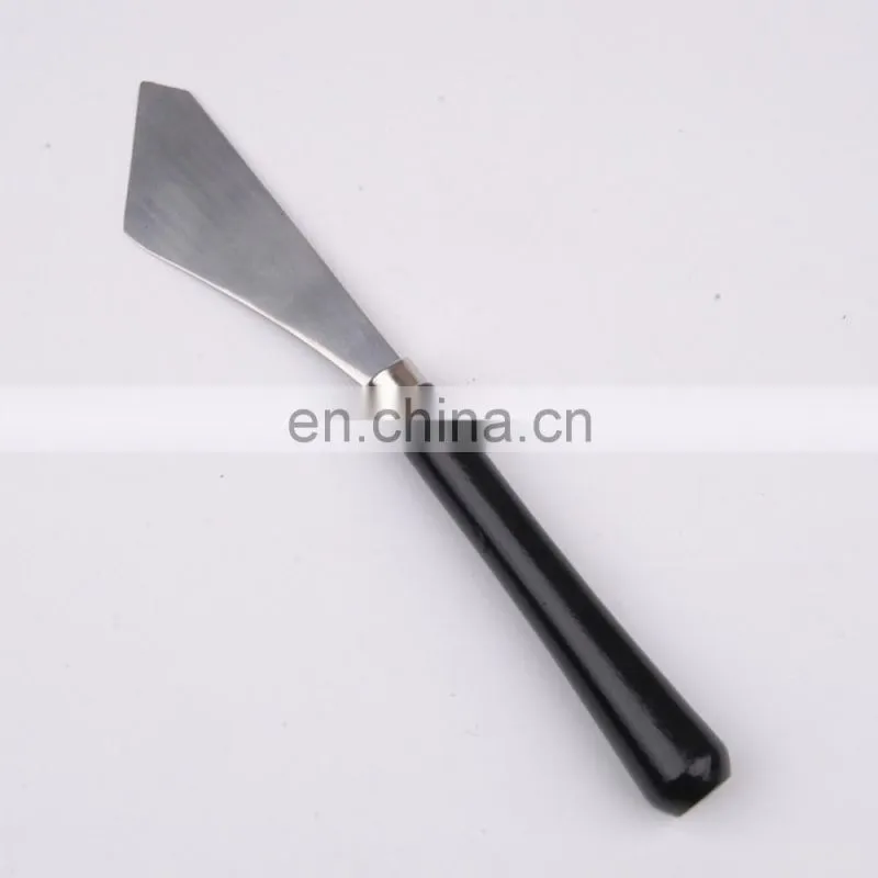 Black Round Wooden Handle Palette Knife