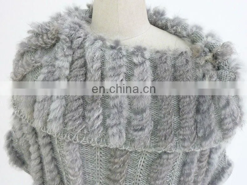 ladies knitted mink fur coat