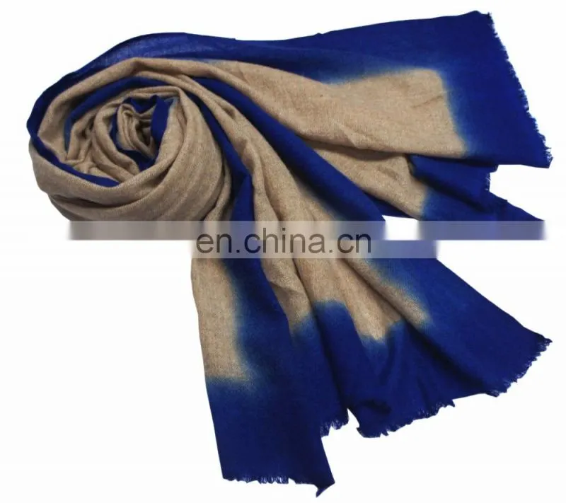 Dip dyed scarf melange pashmina shawls scarves , ombre scarfs