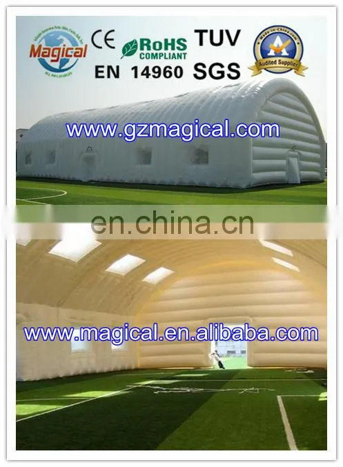 yellow storage inflatable tent/ inflatable garage tent/ storage shed tent