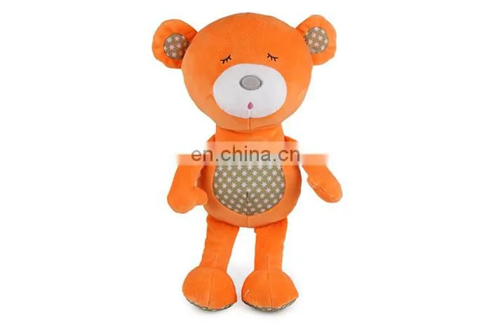 Custom best made cuddly plush sleeping teddy bear toy
