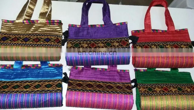 2015 High-grade 100% handmade indian ladies evening bags,season designer handmade silk embroidery evening bag clutch