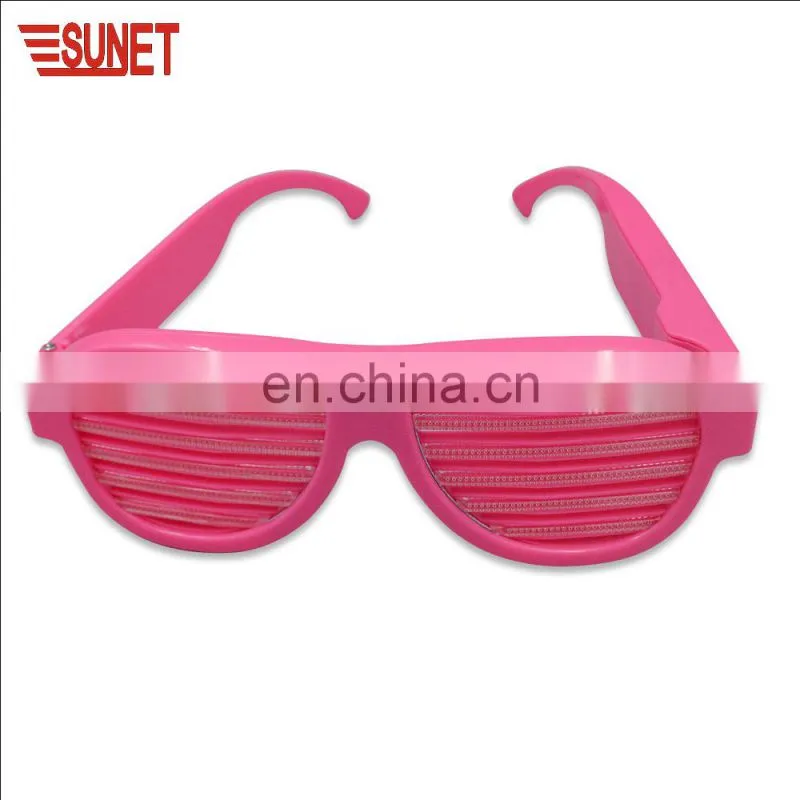 Wedding return gift rechargeable custom logo LED party glasses