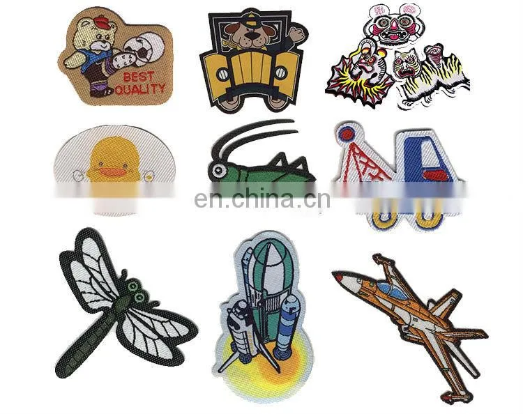 Custom Brand Logo Fabric Woven Patch/Badges For Islamic School Uniforms