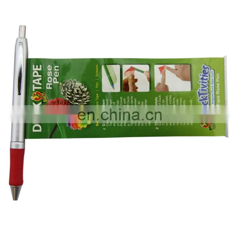 Plastic banner ballpoint pen for advertising