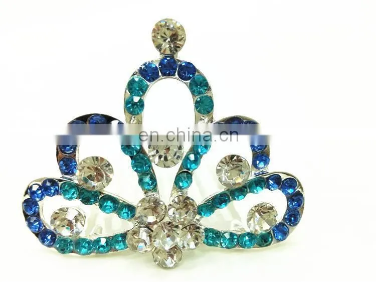Alloy Crystal Crown Tiaras Wholesale Princess Flower Handmade Bridal Tiaras