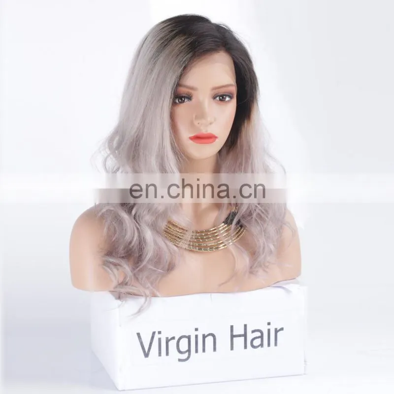 human hair full lace wigs under 100 silver gray hair full lace wig