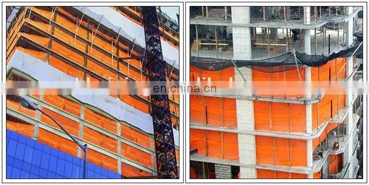 Orange plastic construction safety net plastic safety fence net for building