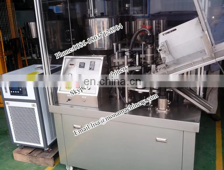 Automatic Plastic Toothpaste, Cleansing Milks Tube Filling and Sealing Machine with CE Certificate