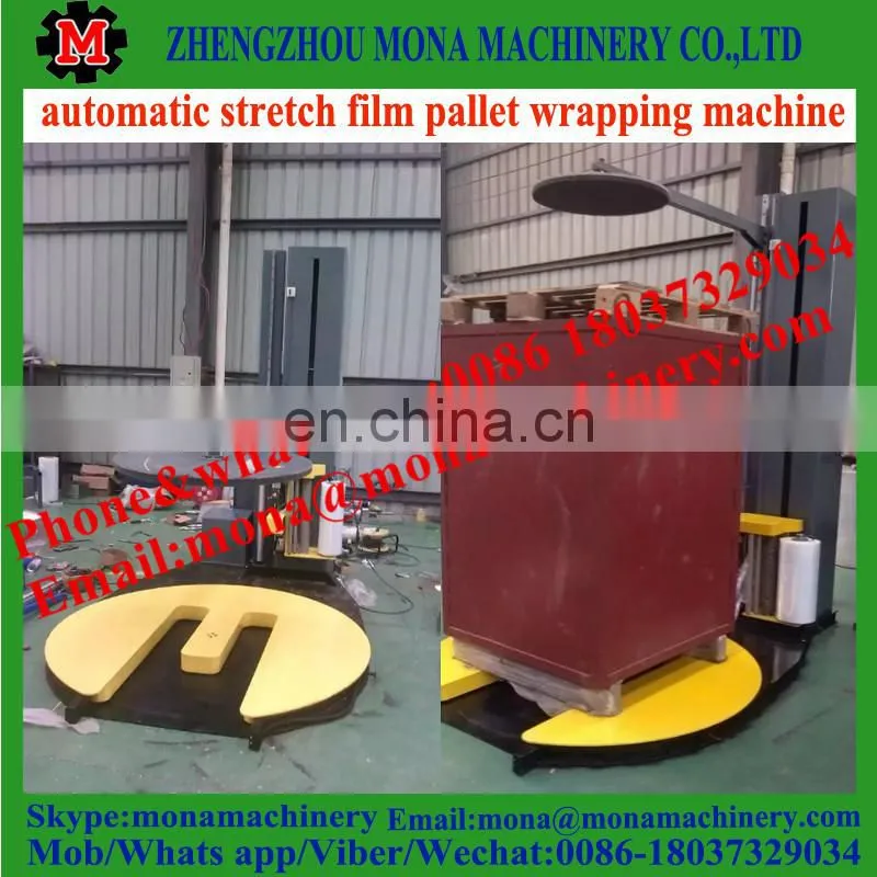 Practical promotional semi auto m type pallet film wrap machine