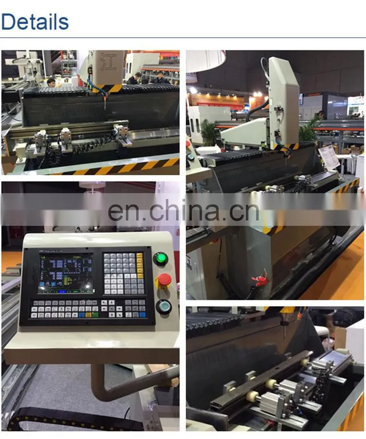 Manufacturing factory provide China CNC aluminum pvc profile CNC milling machine