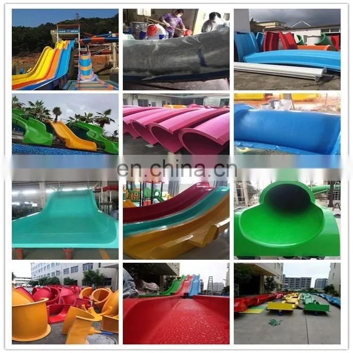 Fiberglass water slide swimming pool slide