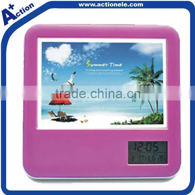 digital standing clock with pen holder