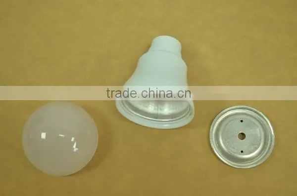 E27 7W A55 LED Plastic Aluminum Heatsink