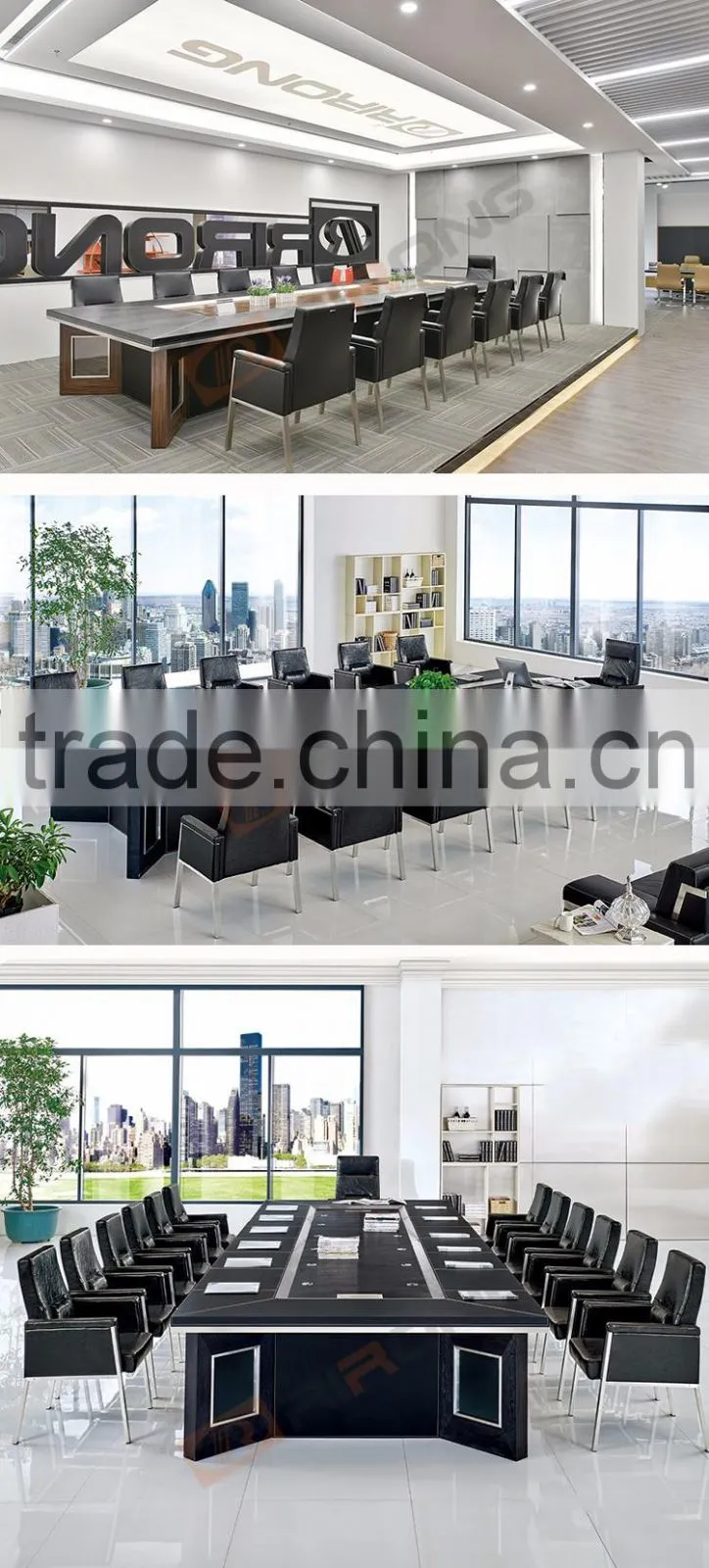 China Modern New Design Luxury Meeting Table 3 Meter Office Conference Table